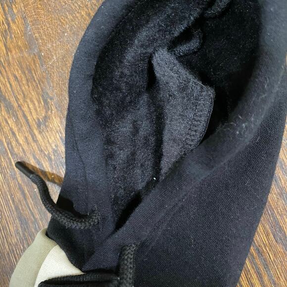 Spark Paws Olive Cream Dog Hoodie Size Small Cream Black Green Fleece Lined - Picture 6 of 10